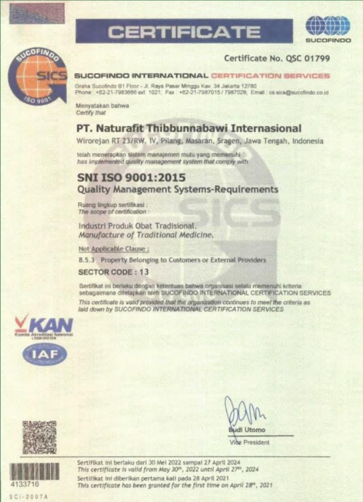 Sertifikat ISO 9001:2015